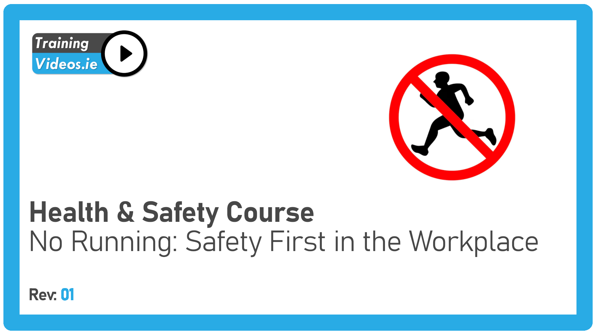 No Running: Safety First in the Workplace